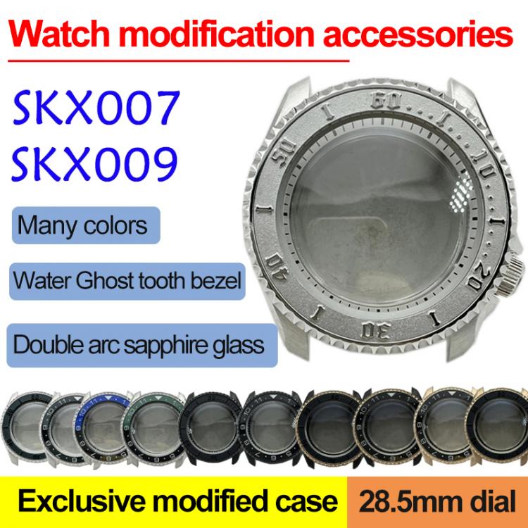 all in one place שעונים For Seiko 4R/ NH35/NH36 Movement Watch Case SKX007/SKX009 Accessory Modified Case Double Sapphire Crystal Watch Case