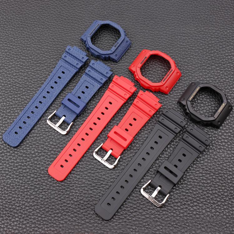 all in one place שעונים Watch Accessories Resin Strap 16mm for Casio G-SHOCK DW5600 5700 GW5035 5000Transparent Silicone Men's and Women's Sport