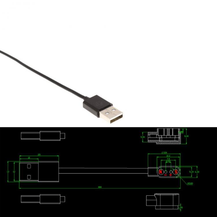all in one place שעונים Magnetic Charge Charging Cable For Smart Watch with Magnetics Plug 2.84mm 23GE