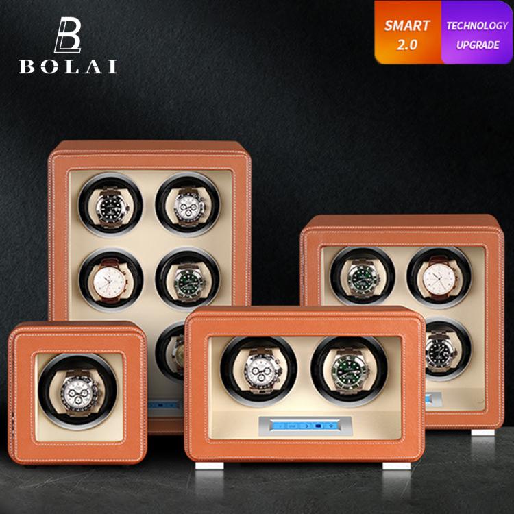 all in one place שעונים Watch Winder Safe Box Luxury Automatic Watches Storage Box Battery Wood Leather Mabuchi Motor LCD Touch Screen Watch Winding