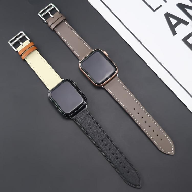 all in one place שעונים logo 100% Genuine Cow Leather loop Bracelet Band for Apple Watch 7 6 5 44mm 40mm 42mm 38mm Strap for iWatch 41mm 45mm Wristband