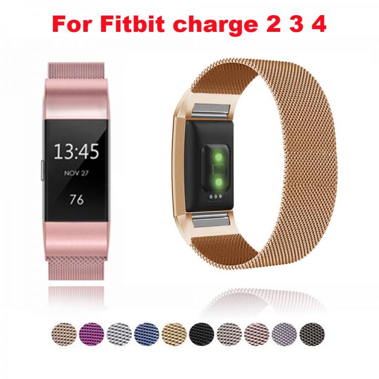all in one place שעונים Stainless Steel Magnetic Milanese Loop Band for Fitbit Charge 2 band Replacement Wristband Strap for Fitbit Charge 3 4 Watchband
