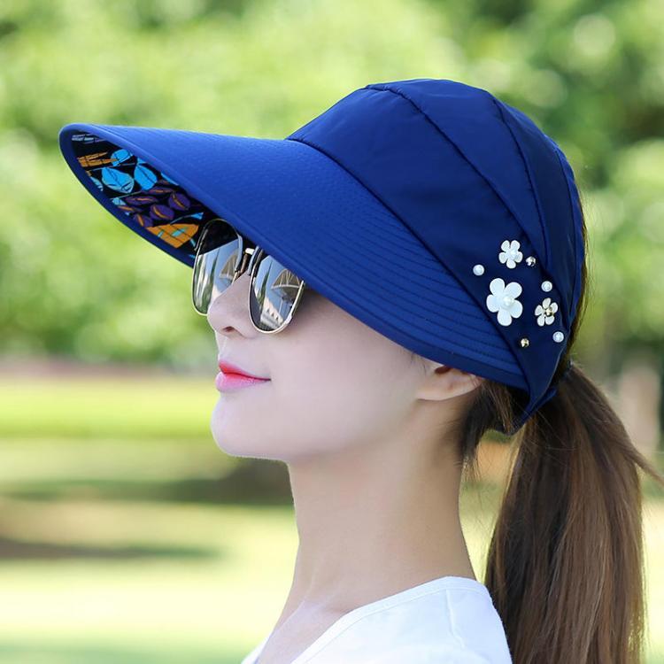 all in one place בגדי נשים Women Ladies Summer Outdoor Anti-UV Beach Sunscreen Sun Hat Flower Print Caps