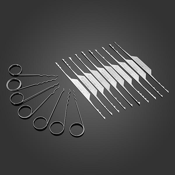 all in one place כלי עבודה DANIU 17Pcs Wave Brush Hook Picks Locksmith Tools Lock Pick Tools Set