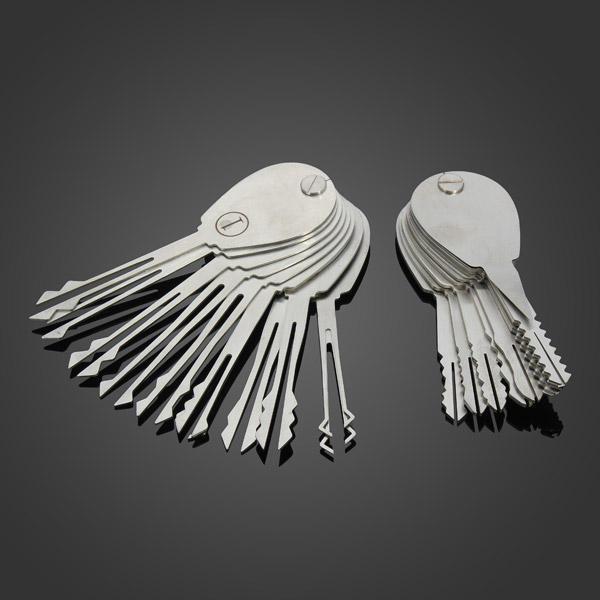 all in one place כלי עבודה DANIU 20psc Foldable Car Lock Opener Double Sided Lock Pick Set Locksmith Tools