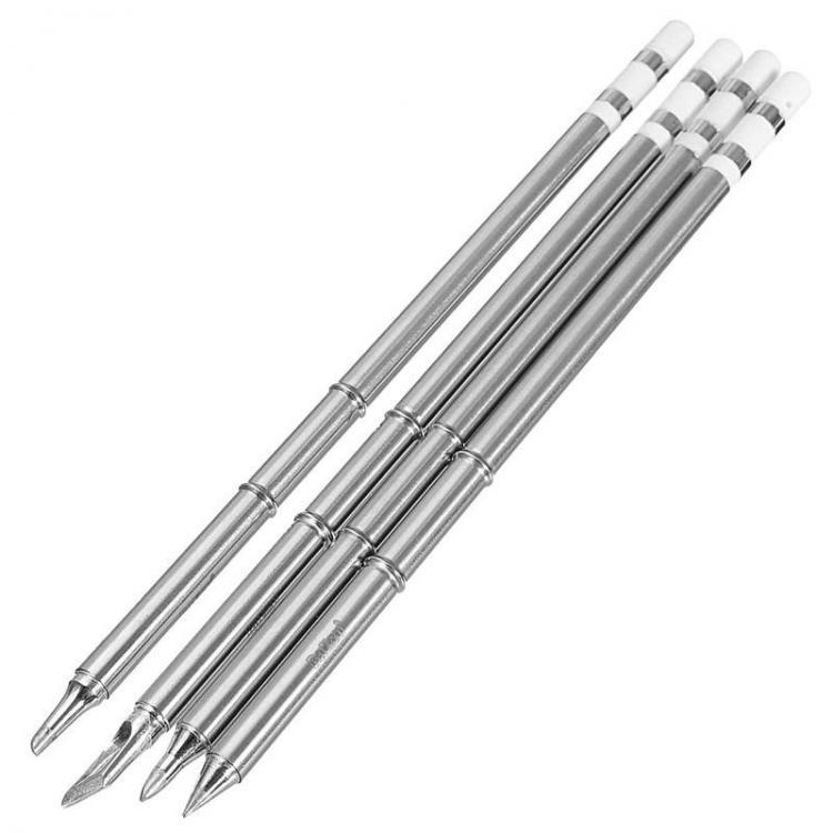 all in one place כלי עבודה KSGER 4pcs T12-K T12-B T12-BC2 T12-D24 Soldering Iron Tips T12 series for Hakko Soldering Rework Station FX-951 FX-952