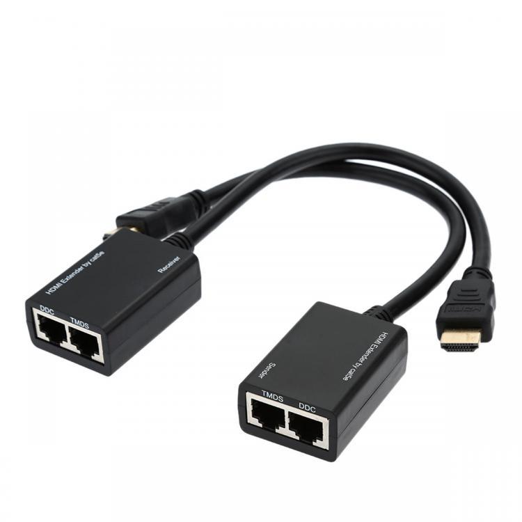 all in one place ציוד היקפי High Definition Multimedia Interface RJ45 CAT6 CAT5e Cable LAN Ethernet Extender Up To 30M Video
