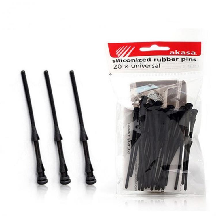 all in one place ציוד היקפי Akasa AK-MX003 20 Rubber Case Fans Mount Sliconized Rubber Pins For Mounting Case Fans Tool