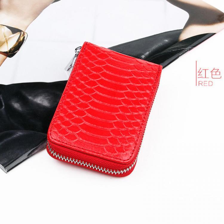 all in one place ציוד היקפי High Quality Zipper Around Genuine Leather Crocodile Pattern Card Holder Wallets Coin Purse