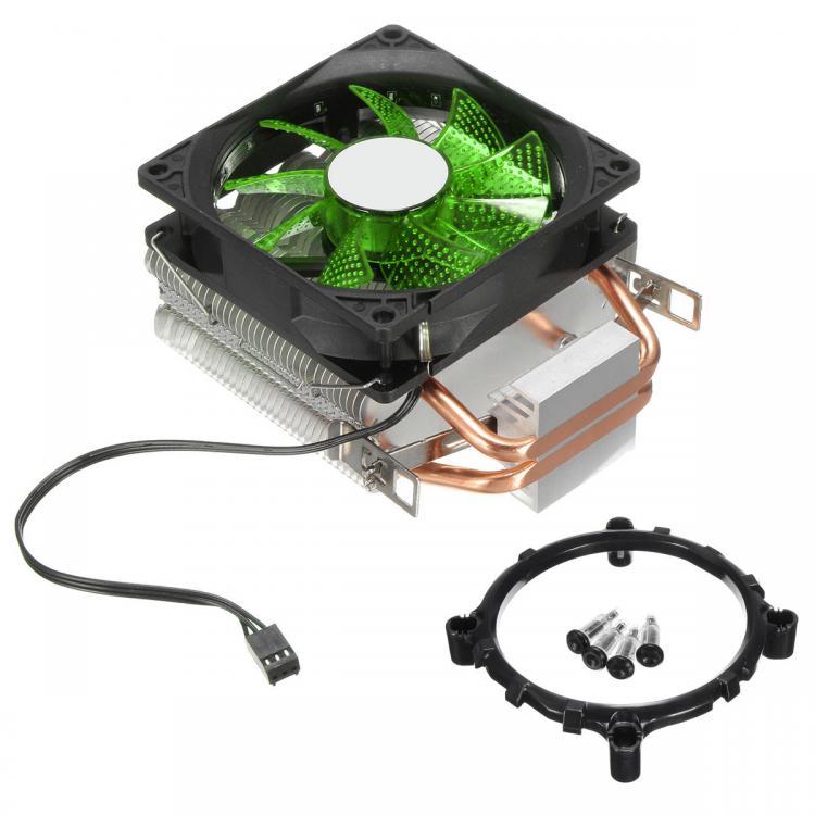 all in one place ציוד היקפי 9cm LED 3 Pin CPU Cooling Fan Cooler Heat Sink For Intel LAG/1155/1156 AMD 754/AM2/AM2+AM3/FM1