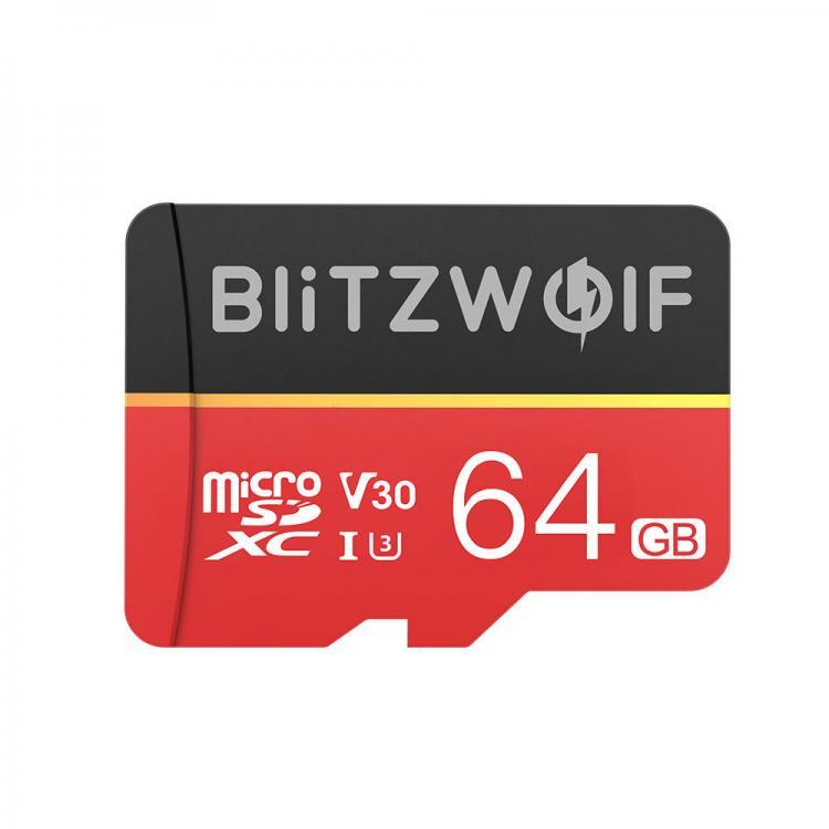all in one place ציוד היקפי BlitzWolf&reg; BW-TF1 Class 10 UHS-1 32GB UHS-3 V30 64GB 128GB Micro SD TF Memory Card with Adapter