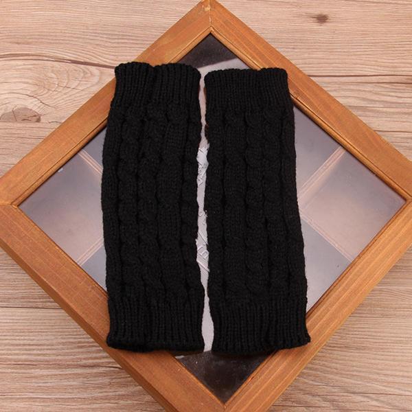 all in one place בגדי נשים Women Winter Hand Warmer Gloves Thick Arm Crochet Knitting Warm Fingerless Gloves