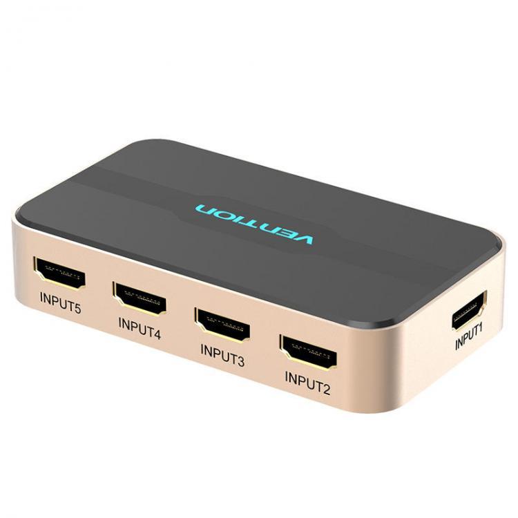 all in one place ציוד היקפי HDMI Splitter Switch 5 input 1 output HDMI Switcher 5X1 For XBOX 360 PS4/3 Smart Android HDTV 4K*2K