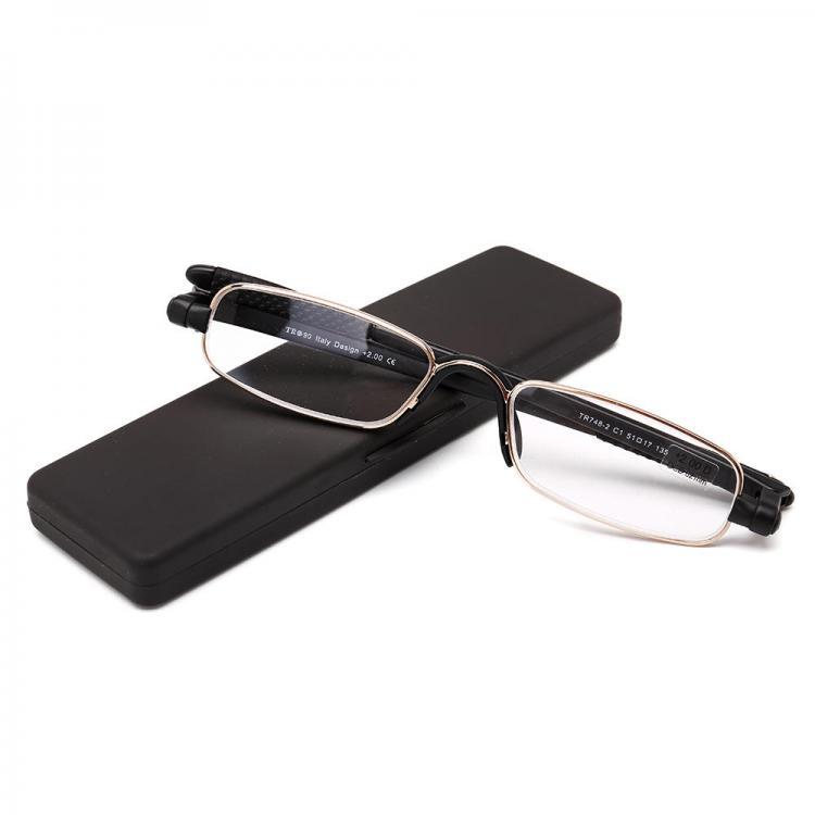 all in one place בגדי נשים TR90 360 Degree Rotatable Reading Glasses with Case HD Resin Computer Presbyopic Eyeglasses