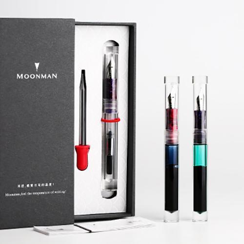 all in one place ציוד היקפי Moonman C1 Eye Dropper Filling Fountain Pen Fully Transparent Large-Capacity Ink Storing with Converter 0.6mm Nib Fashion Gift