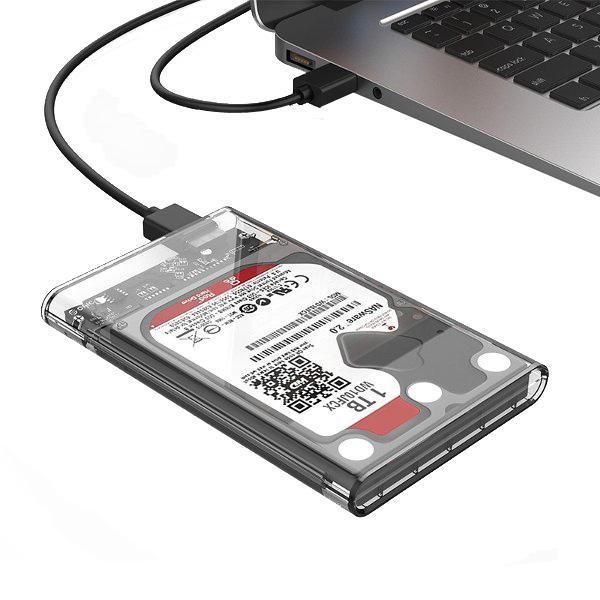 all in one place ציוד היקפי ORICO 2139U3-CR 2.5 inch Transparent USB3.0 HDD Hard Drive Enclosure Storage Case