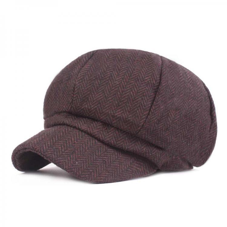 all in one place בגדי נשים Men Women Warm Retro Classic Painter Hat Vintage Beret Octagon Literary Caps
