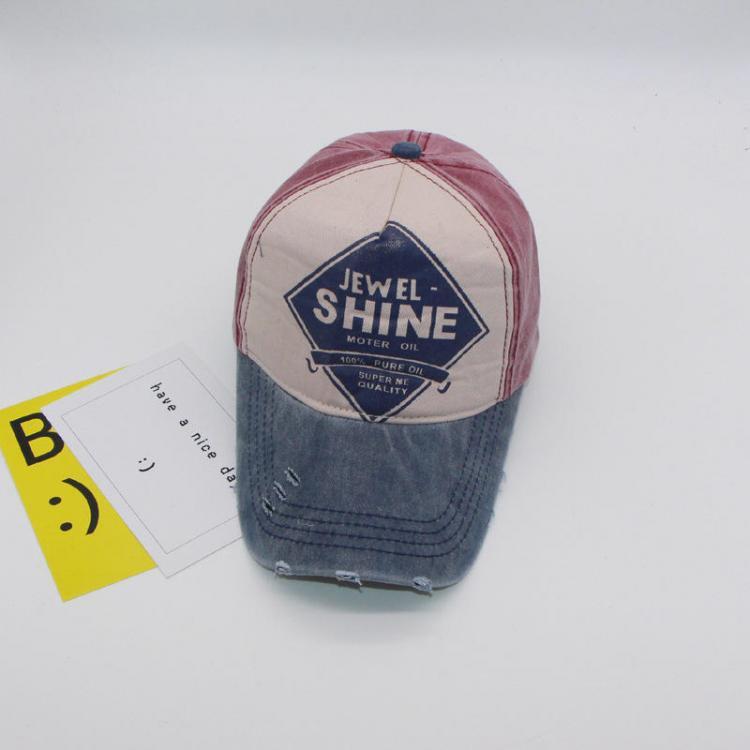 all in one place בגדי נשים Men Women Letter Pattern Caps Washable Worn Baseball Caps Breathable Cotton Sun Hat