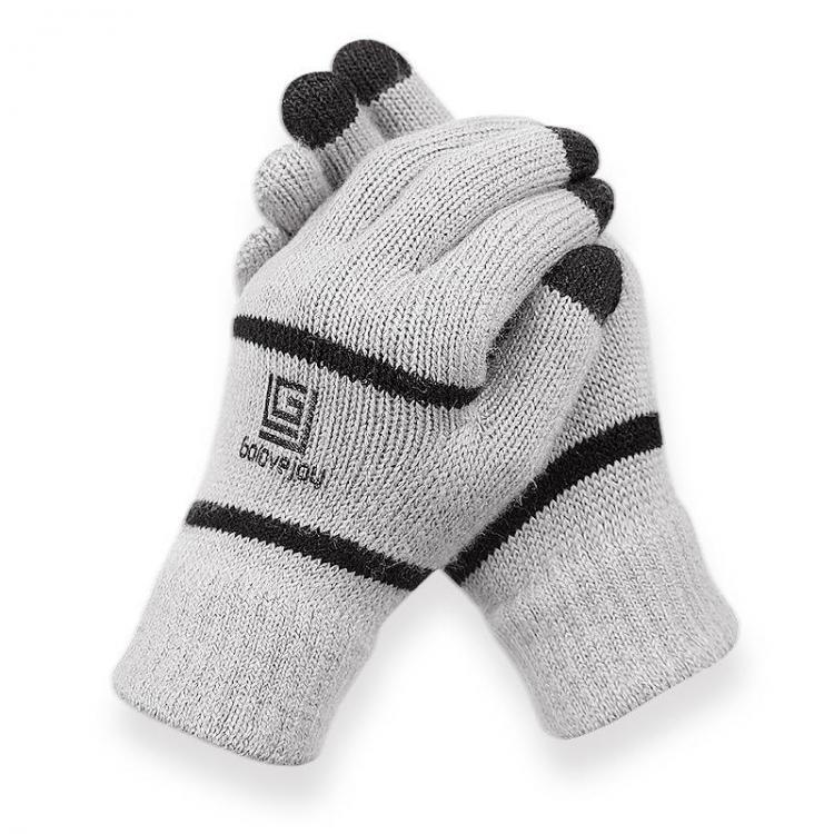 all in one place בגדי נשים Unisex Winter Touch Screen Outdoor Riding Knit Warm Thickened Gloves