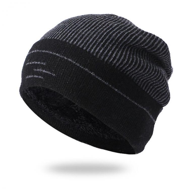 all in one place בגדי נשים Men Women Winter Warm Thicken Plus Velvet Knit Cap Outdoor Ski Double Layers Beanie Skullcap Hat