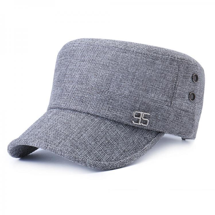 all in one place בגדי נשים Men Simple Vogue Linen Solid Color Flat Hats Sunshade Casual Outdoors Adjustable Caps