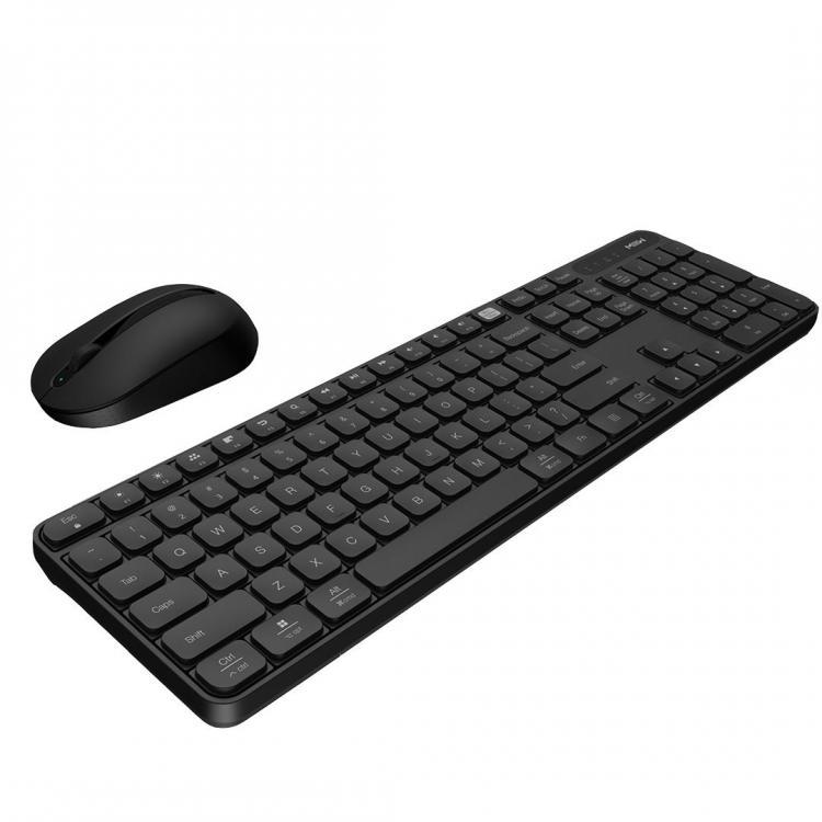 all in one place ציוד היקפי Xiaomi MIIIW Wireless Keyboard &amp; Mouse Set for Windows/Mac One-button Switching 104 Keys 2.4GHz IPX4 Waterproof Keyboard