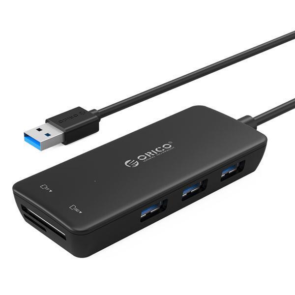 all in one place ציוד היקפי Orico H3TS-U3 High Speed 3USB 3.0 Ports Multifunctional Hub with SD &amp; TF Card Reader