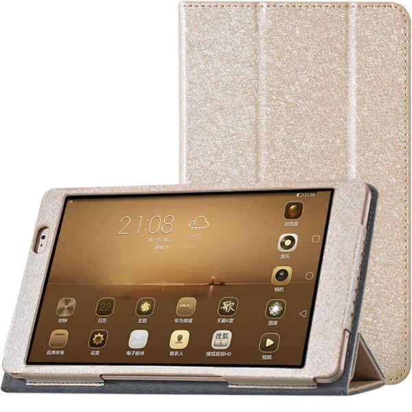 all in one place ציוד היקפי Tri-fold Stand PU Leather Case for Huawei MediaPad M2 Tablet