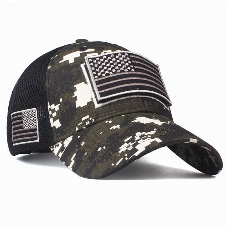 all in one place בגדי נשים Camo Patriotic Baseball Cap American Flag Patch Cotton Net Cap