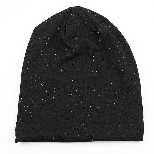all in one place בגדי נשים Women Autumn Warm Beanies Cap Solid Color Flexible Hip-hop Skullies Bonnet