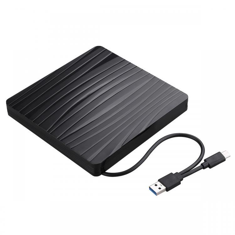 all in one place ציוד היקפי 2-in-1 Type-C USB 3.0 External CD DVD Player Optical Drive CD Burner