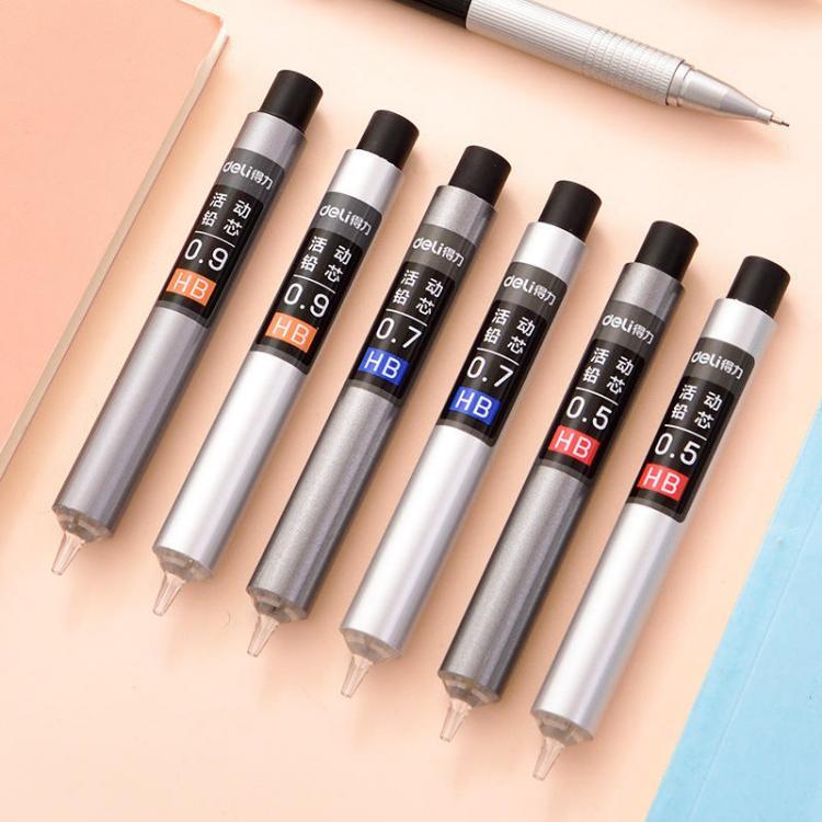 all in one place ציוד היקפי XIAOMI Ecosystem Deli Press Type 0.5/0.7/0.9mm HB Automatic Pencil Refills Lead Office School Stationery Mechanical Pencil Refill