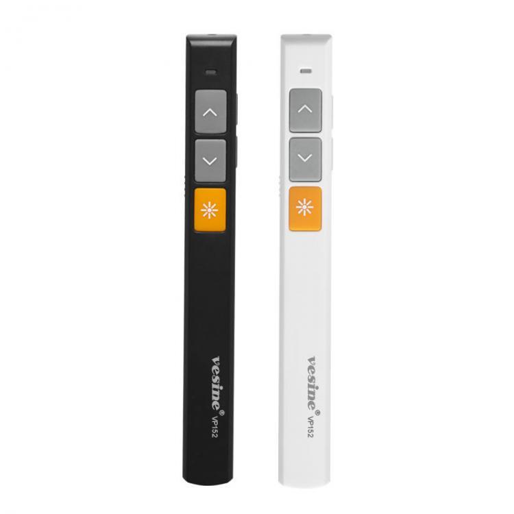 all in one place ציוד היקפי Vesine VP152 Rechargeable Wireless Presenter Laser Flip Pen PPT Laser Page Pen Clicker Presentation Pen USB Remote Control Support