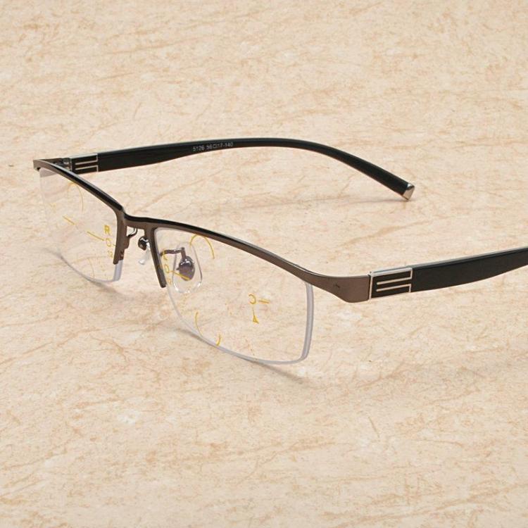 all in one place בגדי נשים Men Vogue Vintage Multi-focus Look Far And Near Multifunctional Metal Reading Glasses