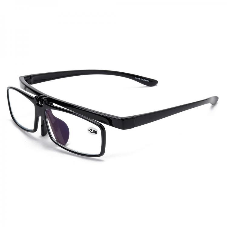 all in one place בגדי נשים Men Women Multipurpose Clamshell Flip-up High-end Reading Glasses HD Anti-UV Presbyopia Glasses