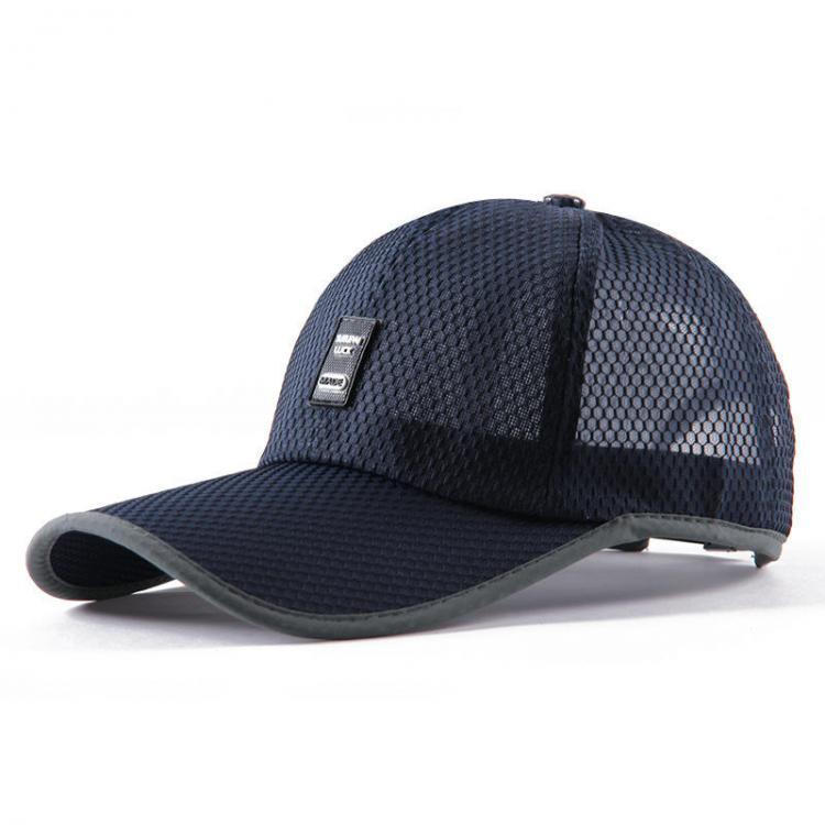 all in one place בגדי נשים Men's Sunshade Casual Mesh Cap Thin Breathable Baseball Cap Summer Outdoor Fishing Long Sun Hat