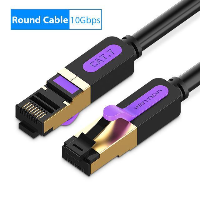 all in one place ציוד היקפי Vention Ethernet Cable RJ 45 Cat7 Lan Cable STP Network Cable 2M 5m 10m Patch Cord Cable Networking Cablefor PC Router Laptop Cat 