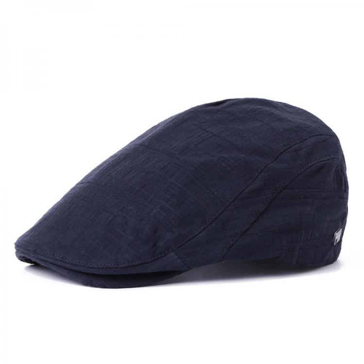 all in one place בגדי נשים Men Unisex Vintage Pleated Stripes Forward Peaked Cap Jacquard Adjustable Newsboy Hat