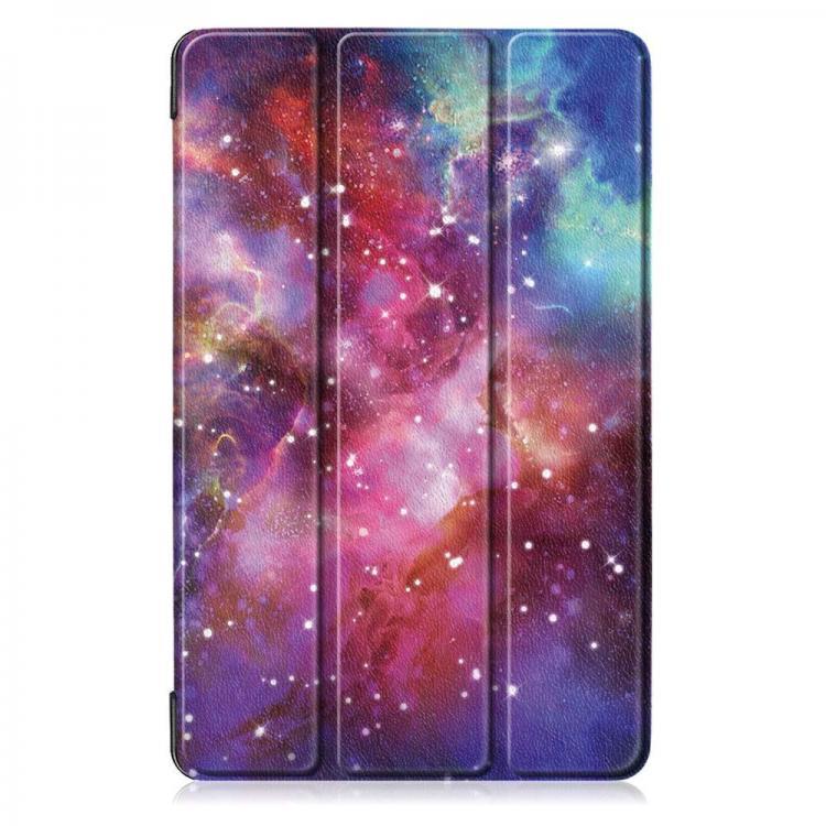 all in one place ציוד היקפי Tri-Fold Pringting Tablet Case Cover for Samsung Galaxy Tab A 10.1 2019 T510 Tablet - Milky Way Galaxy
