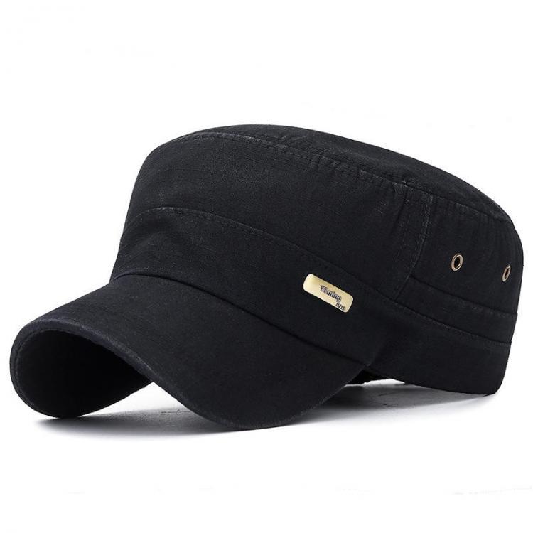 all in one place בגדי נשים Mens Washed Cotton Copper standard Flat Hat Outdoor Sunscreen Military Army Peaked Dad Cap