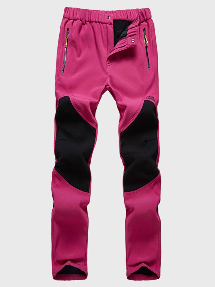 all in one place בגדי נשים Outdoor Women Stitching Warm Thicken Waterproof Casual Climbing Sport Pants
