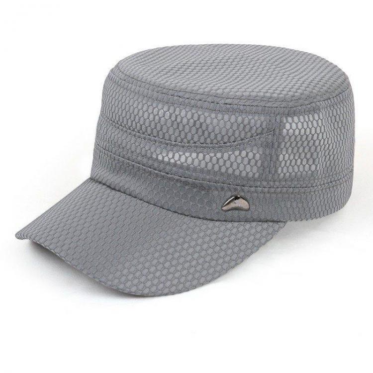 all in one place בגדי נשים Unisex Outdoor Fishing Hat Sun Visor Sun Flat Hats Breathable Mesh Flat Cap Military Cap
