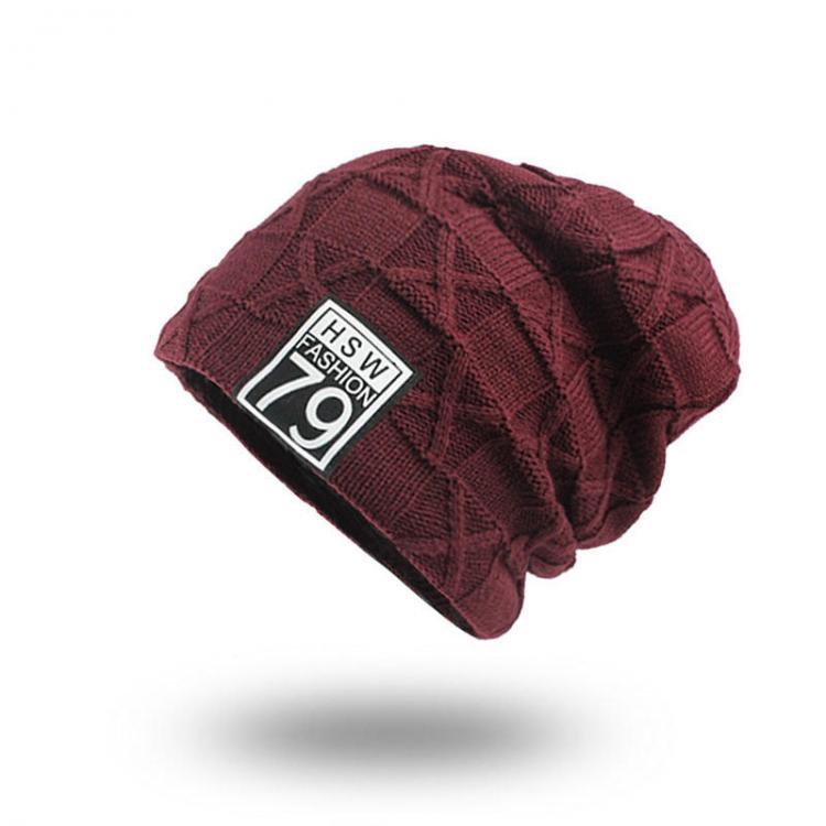 all in one place בגדי נשים Unisex Winter Outdoor Sports Thicken Woolen Weaving Knitted Beanie Hats