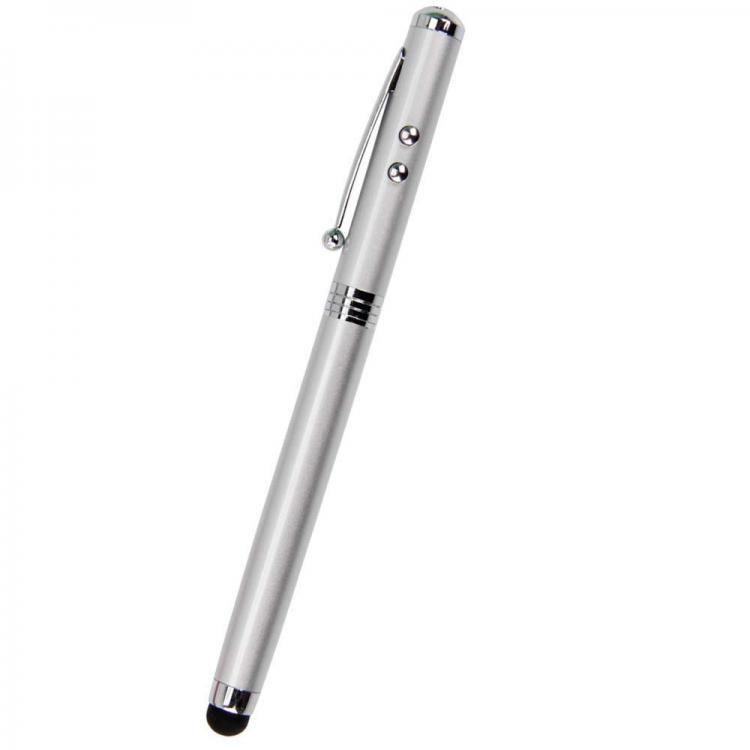 all in one place ציוד היקפי 4 In 1 Multifunctional LED Light Touch Screen Capacitor Pen Laser Pointer Handheld Ballpoint Pen Electronic Touch Pen Random Color