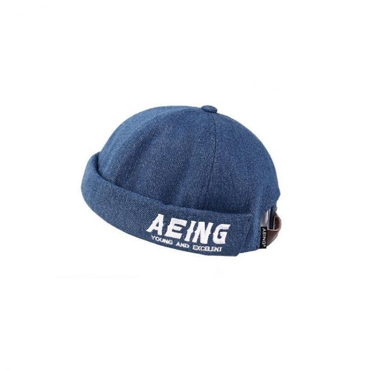 all in one place בגדי נשים Men Women Cotton Letter Embroidery French Brimless Hats Leisure Adjustable Sailor Cap
