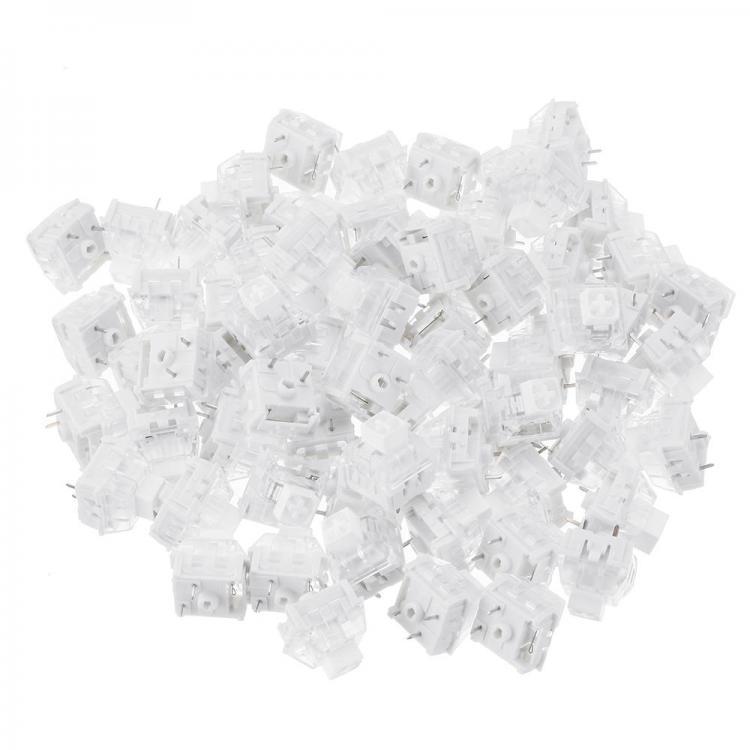 all in one place ציוד היקפי 70PCS Pack 3Pin Kailh BOX White Switch Clicky Keyboard Switch for Keyboard Customization