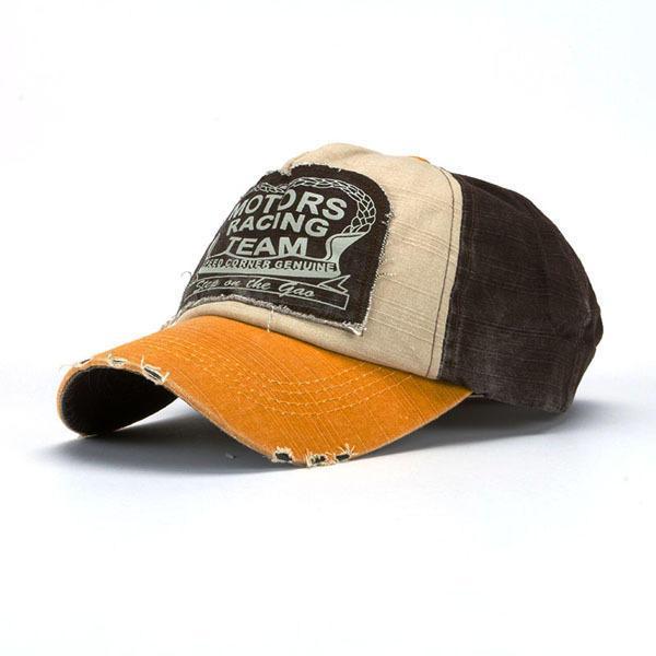 all in one place בגדי נשים Unisex Patch Colorblock Cap Washable Old Baseball Cap Breathable Cotton Sun Hat