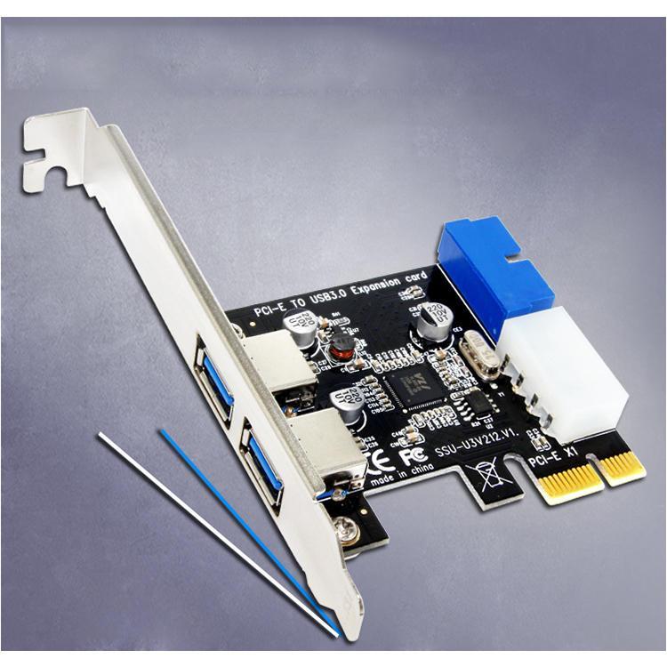 all in one place ציוד היקפי SSU V212 PCI-E to USB 3.0 Desktop Computer Expansion Card With Front 20 Pin Interface