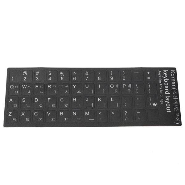 all in one place ציוד היקפי Korean Keyboard Transparent Laptop Desktop Alphabet Stickers Protective Film