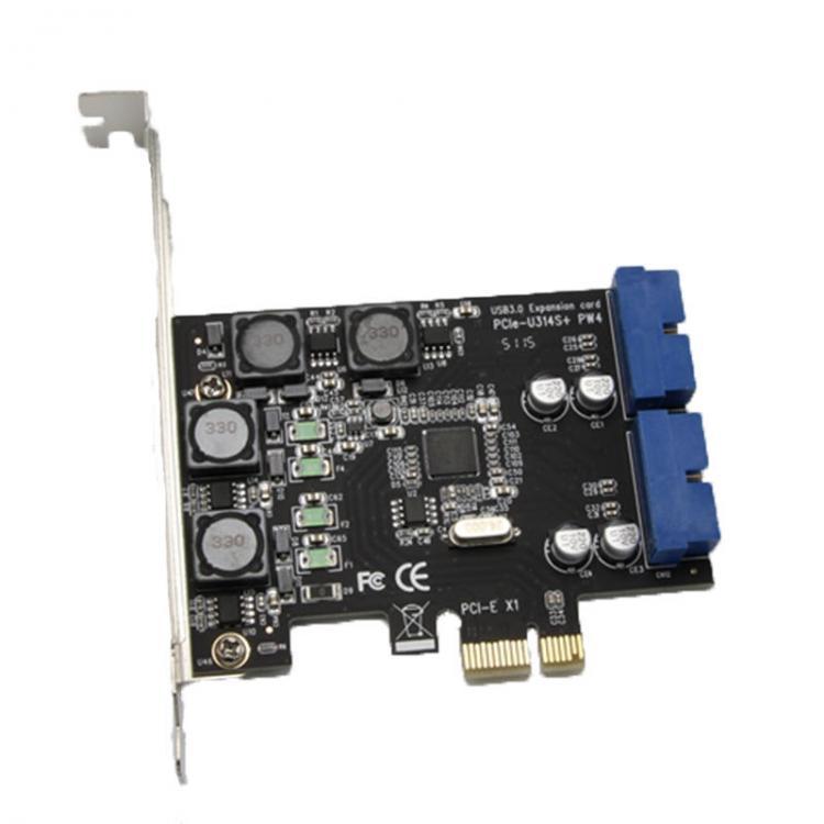 all in one place ציוד היקפי SSU N014S+PW4 PCI - E to USB 3.0 Expansion Card with Front - Facing 19 / 20 Pin Interface for Desktop Computer